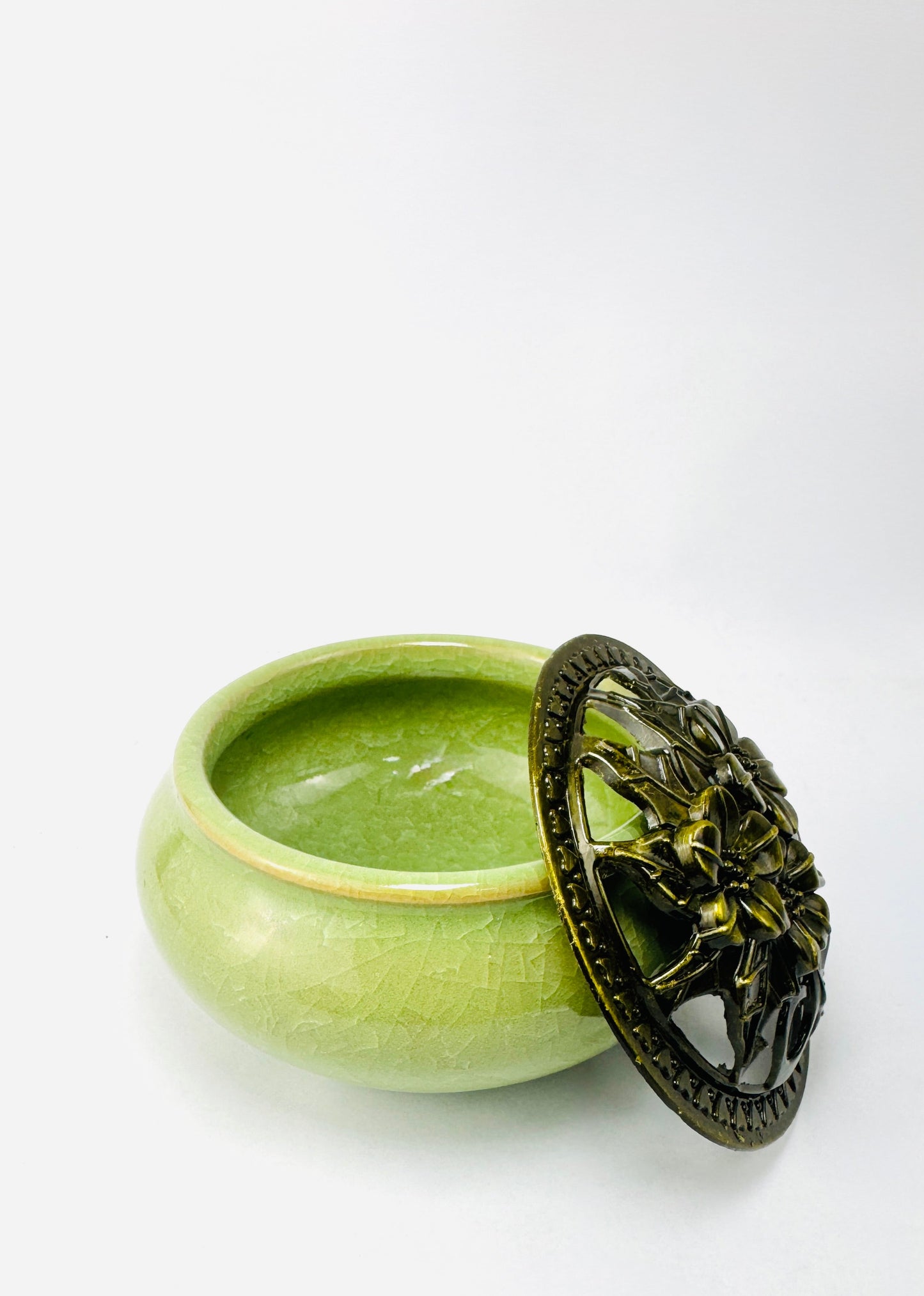 Blossom Incense Burner Bowl | Ceramic | Cone or Coil | 4 Colors