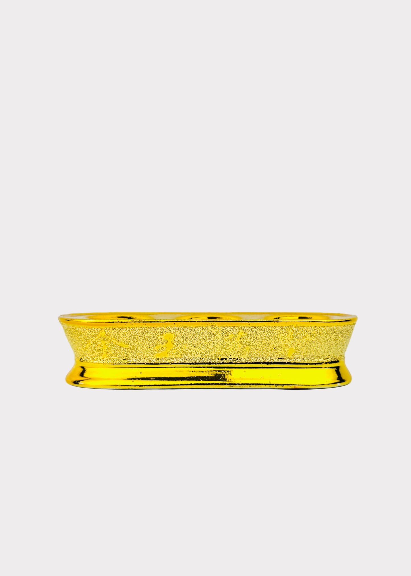 Lotus Altar Cups - Gold-Tone Tray with Textured Finish - Set of 3