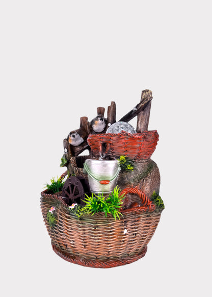Birdsong Basket Water Fountain
