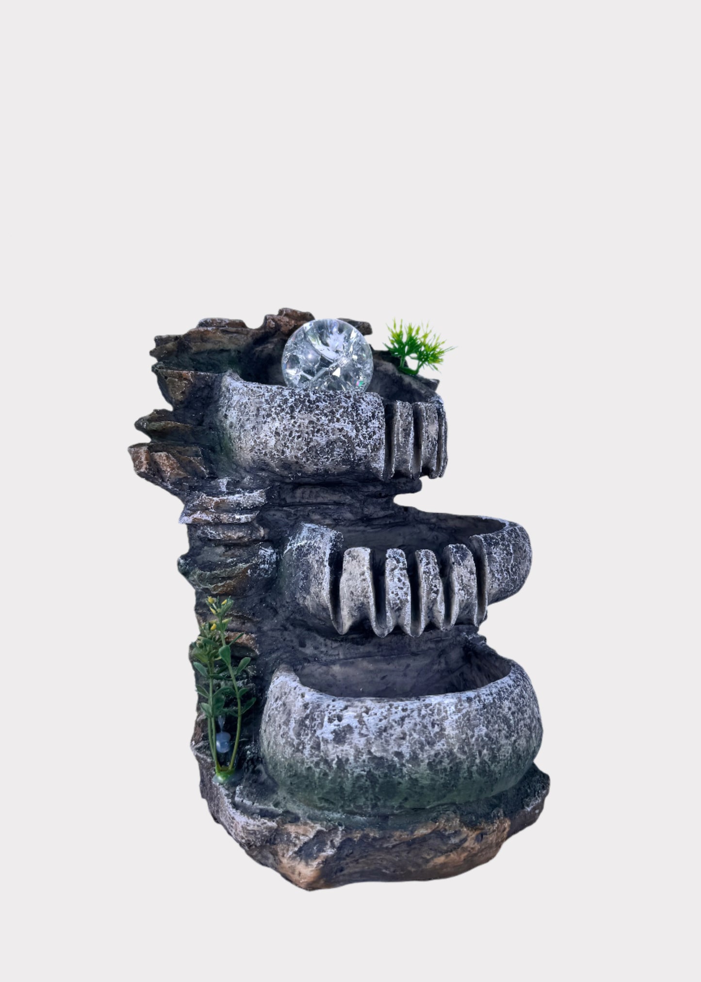 Stone Cascade Crystal Fountain