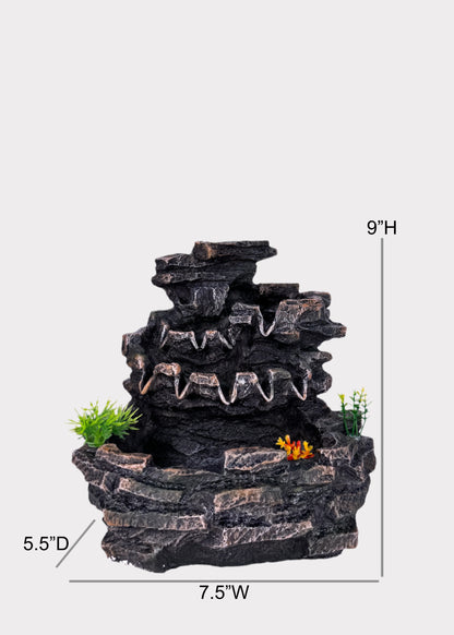 Tiered Rock Cascade Water Fountain