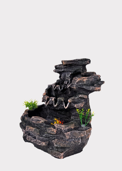 Tiered Rock Cascade Water Fountain