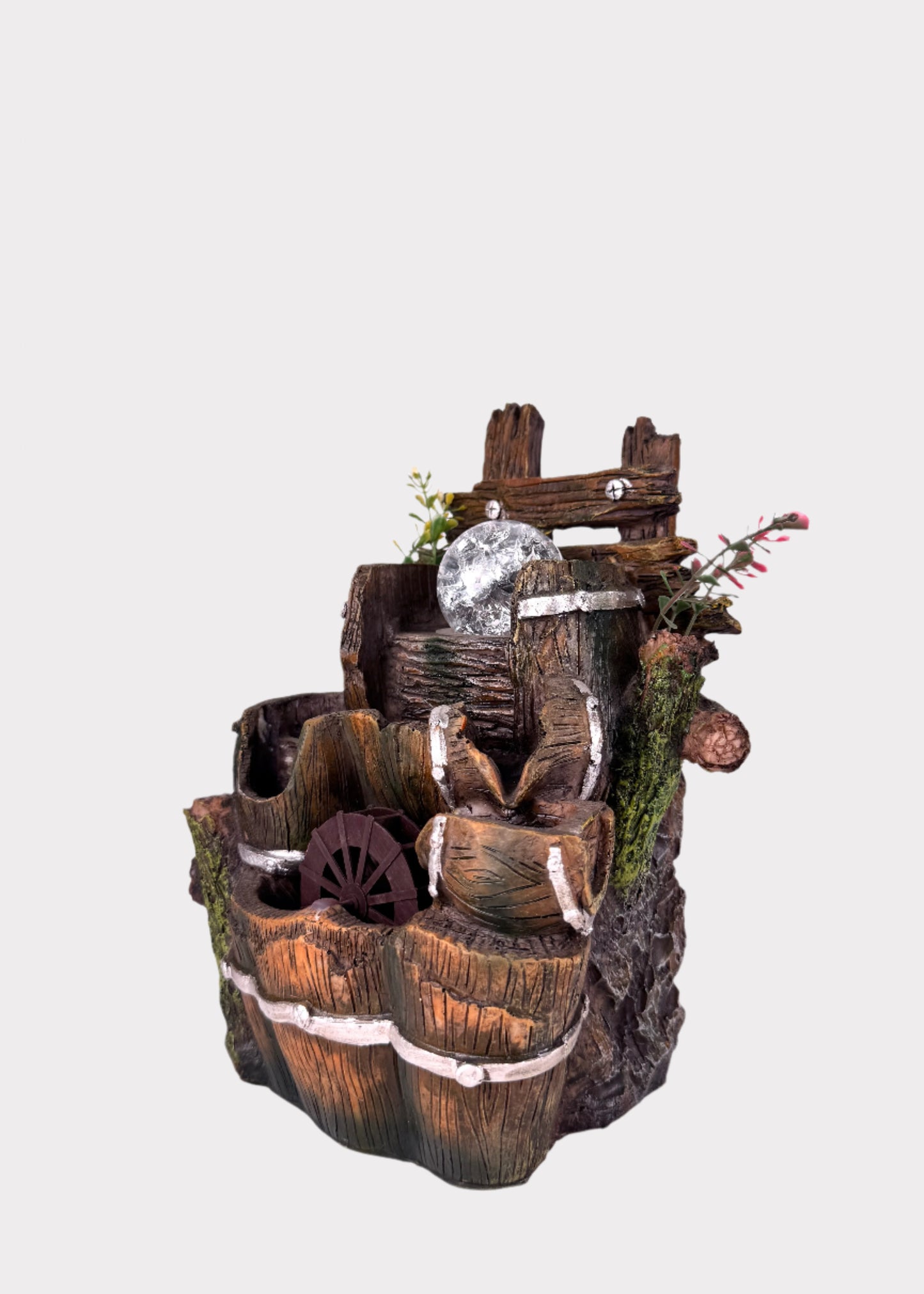 Rustic Barrel Fountain