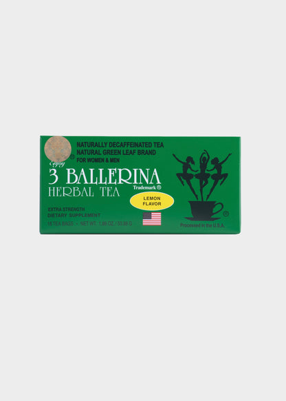 3 Ballerina Herbal Tea - Cinnamon, Lemon, Orange & Ginseng - 18 Tea Bags