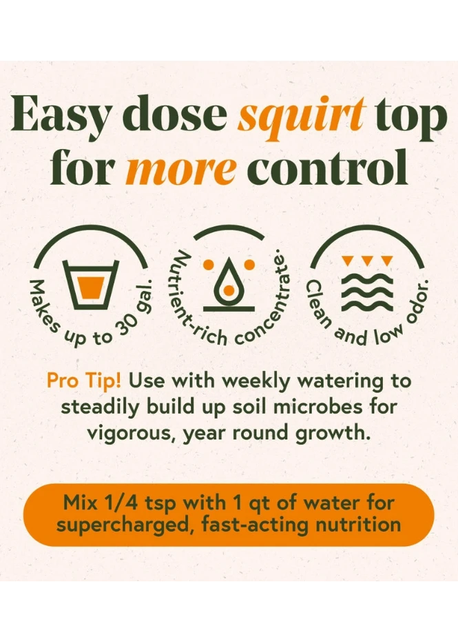 We The Wild Grow Concentrate Organic Liquid Plant Food - Fast Release Indoor Plant Fertilizer