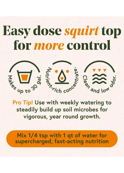 We The Wild Grow Concentrate Organic Liquid Plant Food - Fast Release Indoor Plant Fertilizer