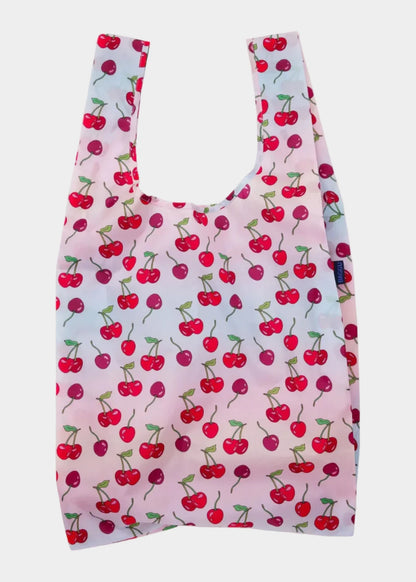 Baggu reusable bag in cherry print