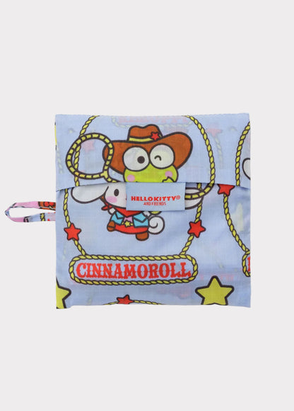 Sanrio friends reusable tote bag folded. 