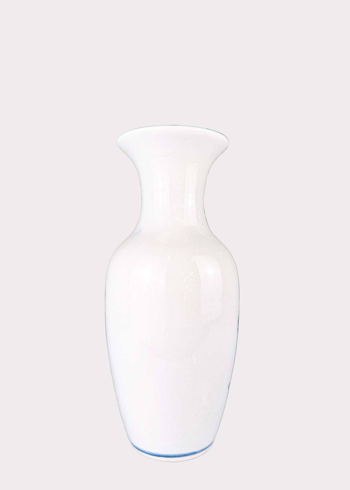 Blue and White Porcelain Vase – Hand Painted  – Classic Ceramic Decor