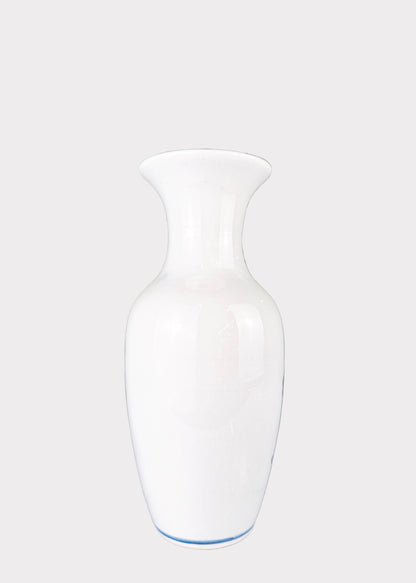 Blue and White Porcelain Vase – Hand Painted  – Classic Ceramic Decor