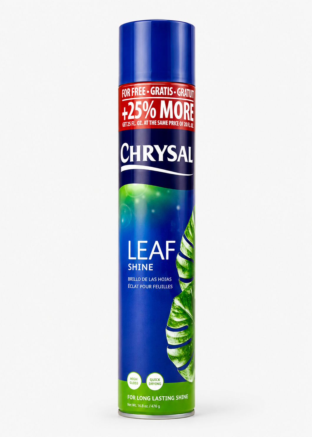 Chrysal Leaf Shine Spray - High Gloss & Quick Drying (750mL)