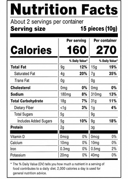Chao Sua Rice Crisps Nori Seaweed Snack 1.76 oz (50g)