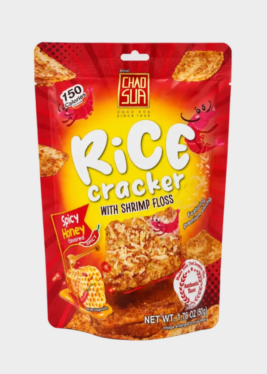 Chao Sua Rice Cracker with Shrimp Floss Spicy Honey Flavor 1.76 oz (50g)