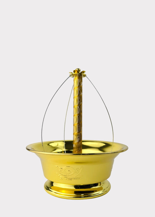 Coil Incense Burner - Golden Bowl Holder