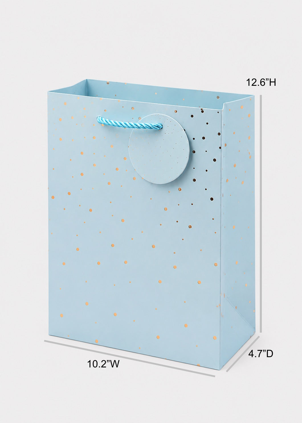Gift Bag with Gold Foil Dots
