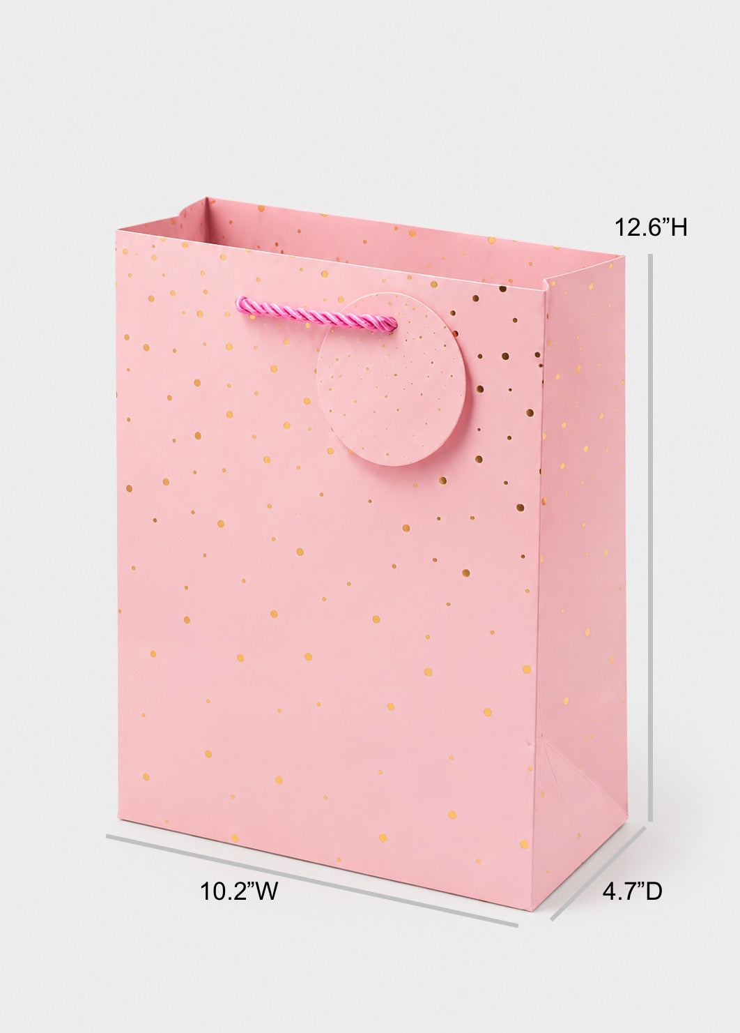 Gift Bag with Gold Foil Dots