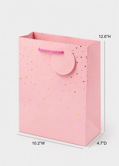 Gift Bag with Gold Foil Dots