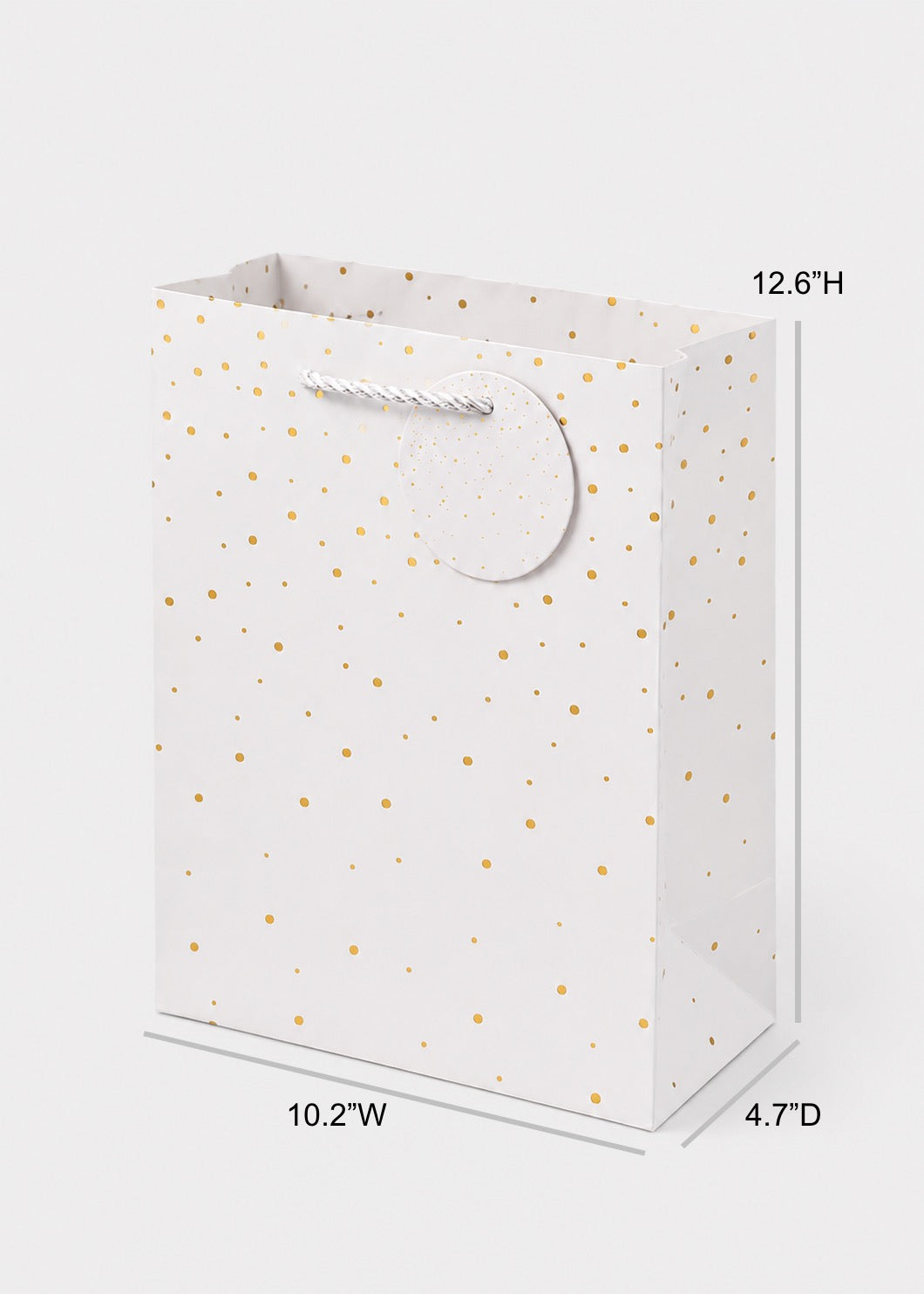 Gift Bag with Gold Foil Dots
