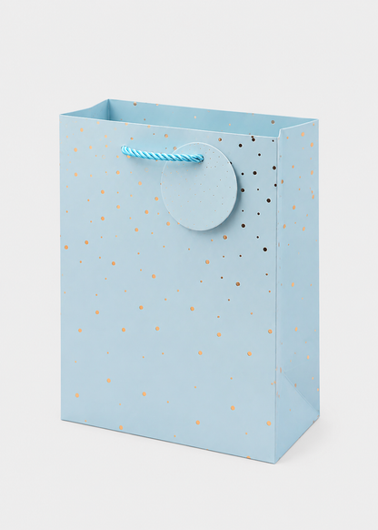 Gift Bag with Gold Foil Dots