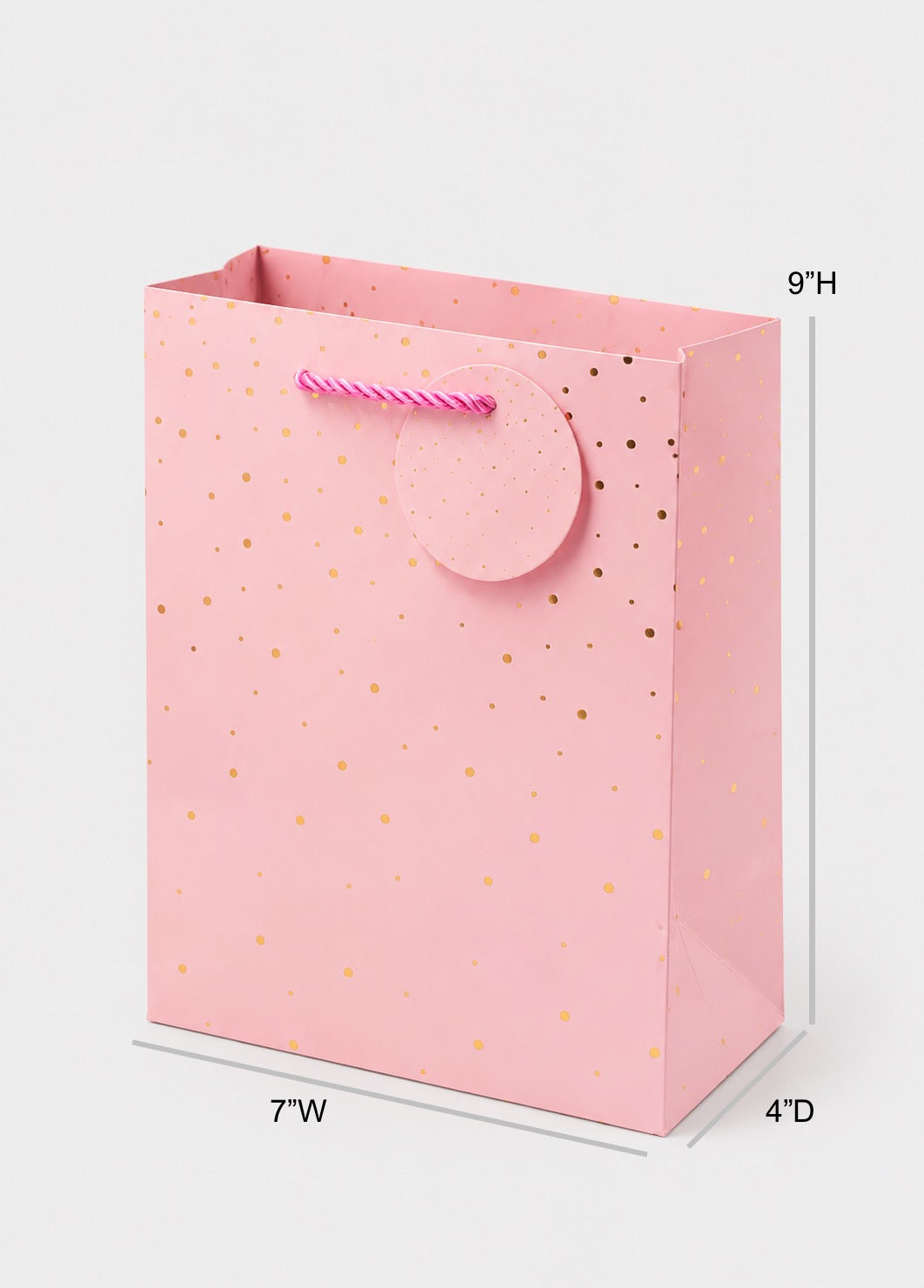 Gift Bag with Gold Foil Dots