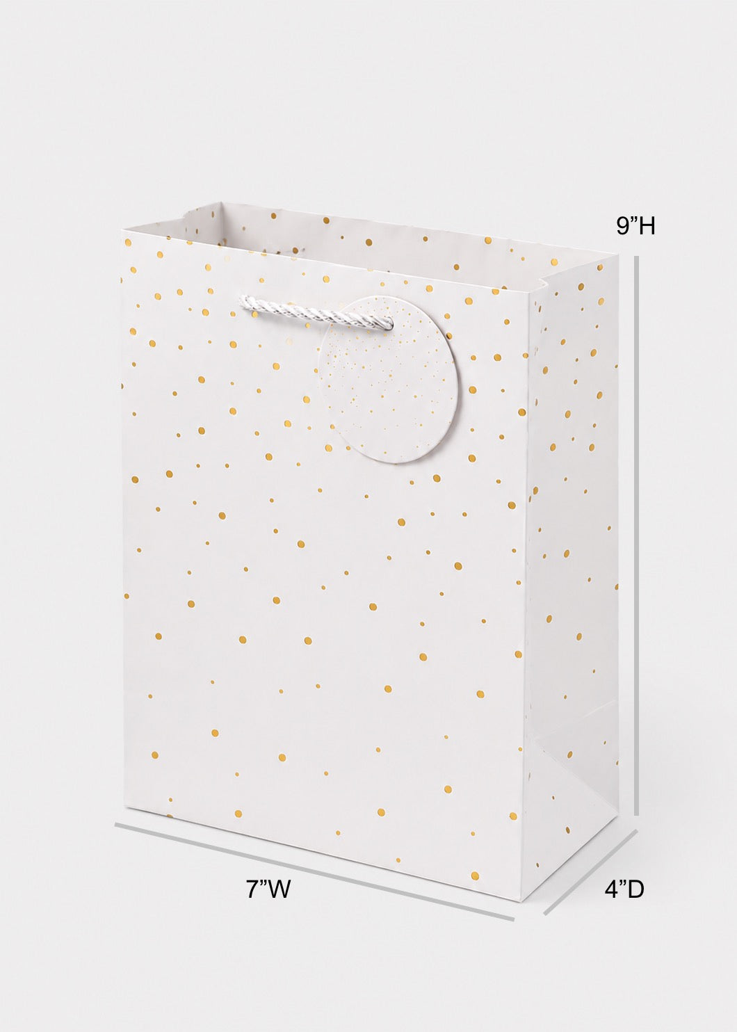 Gift Bag with Gold Foil Dots