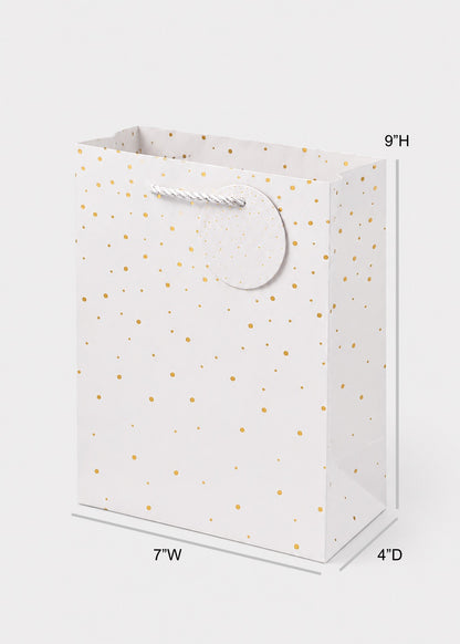 Gift Bag with Gold Foil Dots