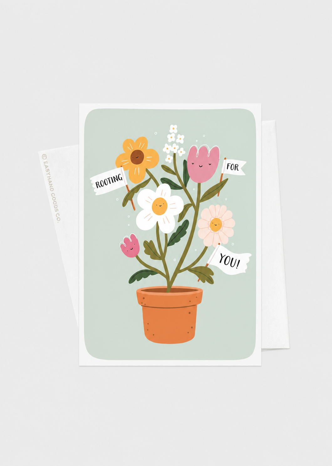 Rooting For You Flowers Greeting Card