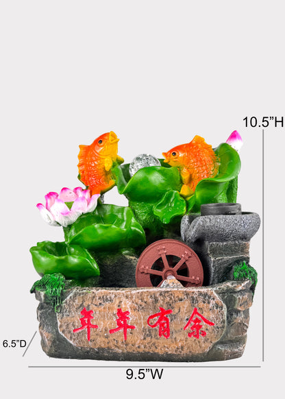 Prosperity Goldfish Lotus Fountain