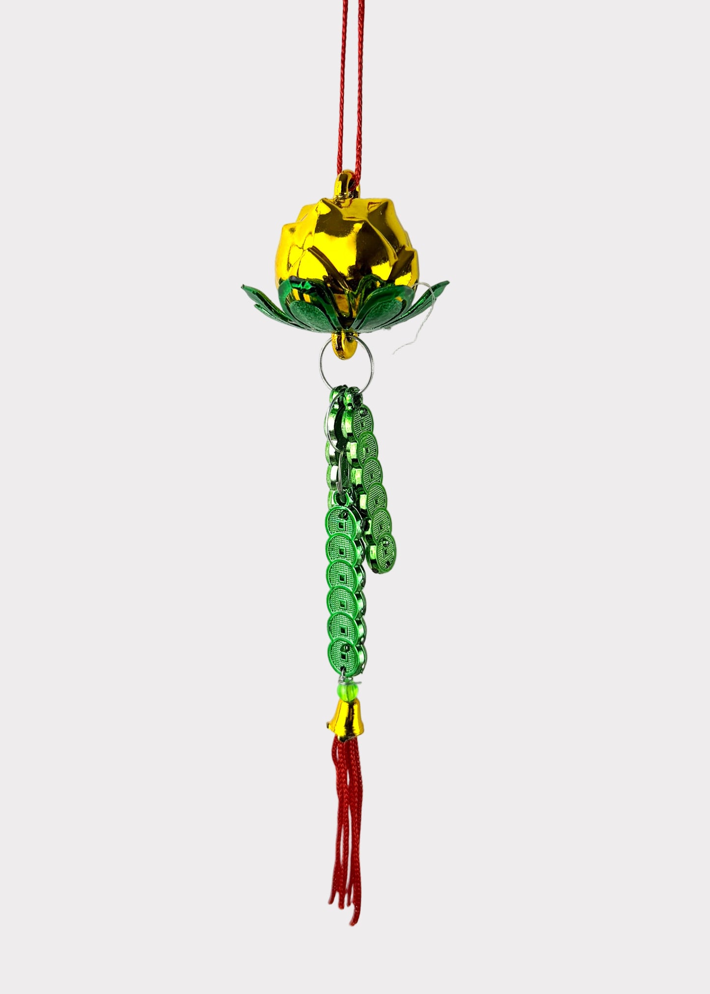 Prosperity Lotus Charm – Festive Hanging Decoration (5 Count)