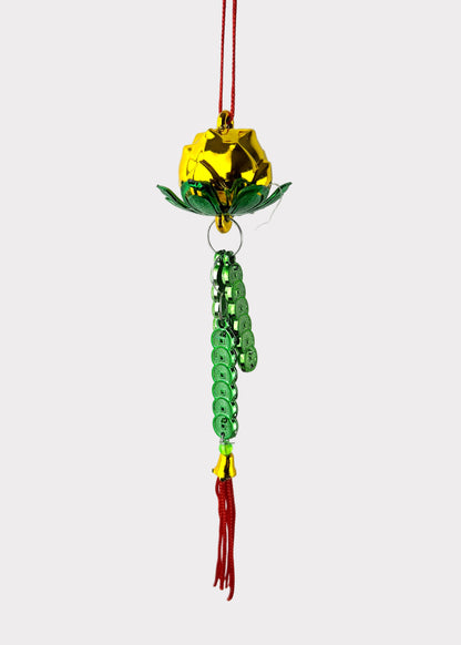 Prosperity Lotus Charm – Festive Hanging Decoration (5 Count)