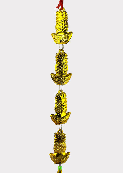 Four Pineapples with Gold Ingots Hanging Décor – Lunar New Year