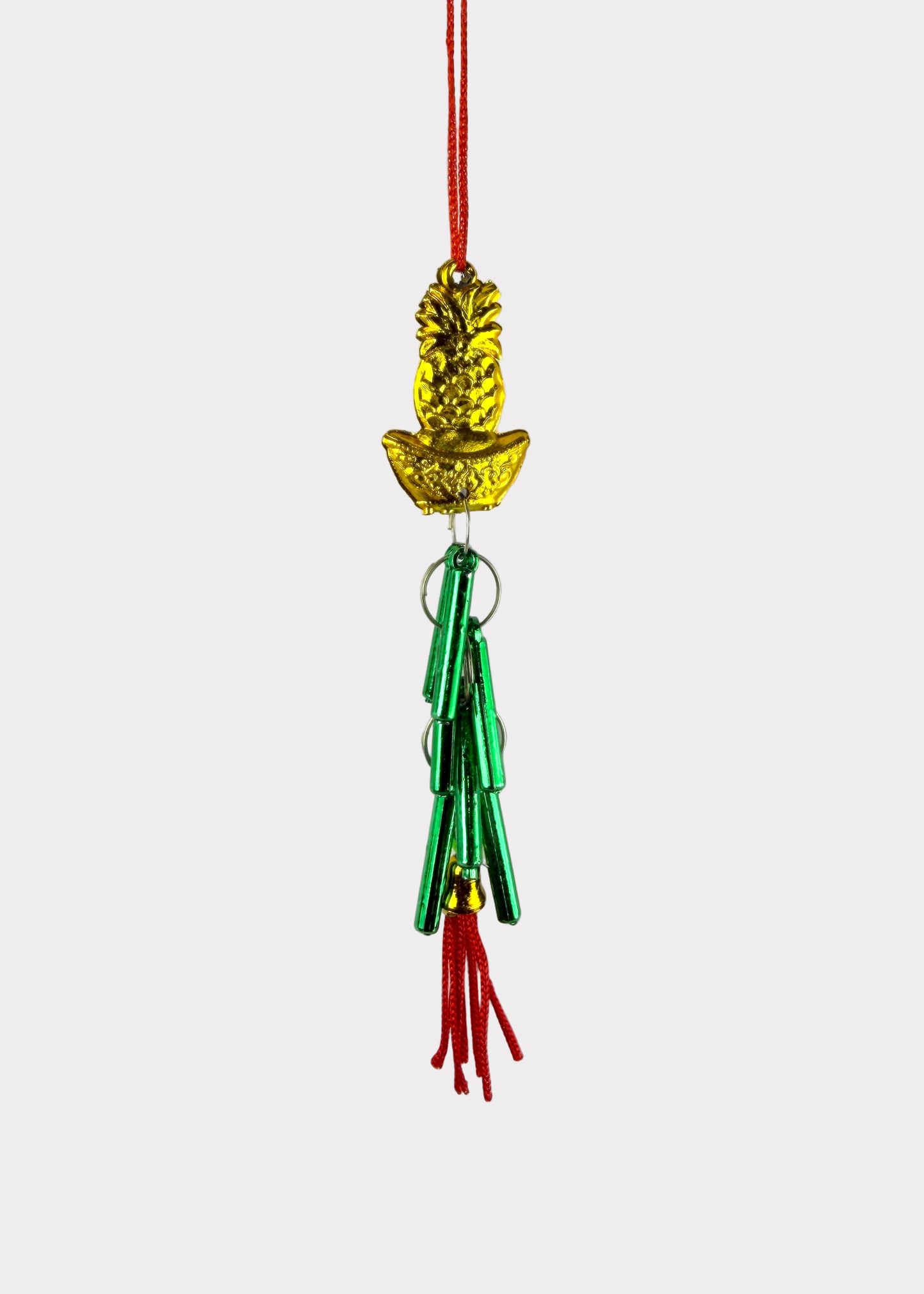 Pineapple with Firecrackers Ornaments – Lunar New Year Décor (10 Count)