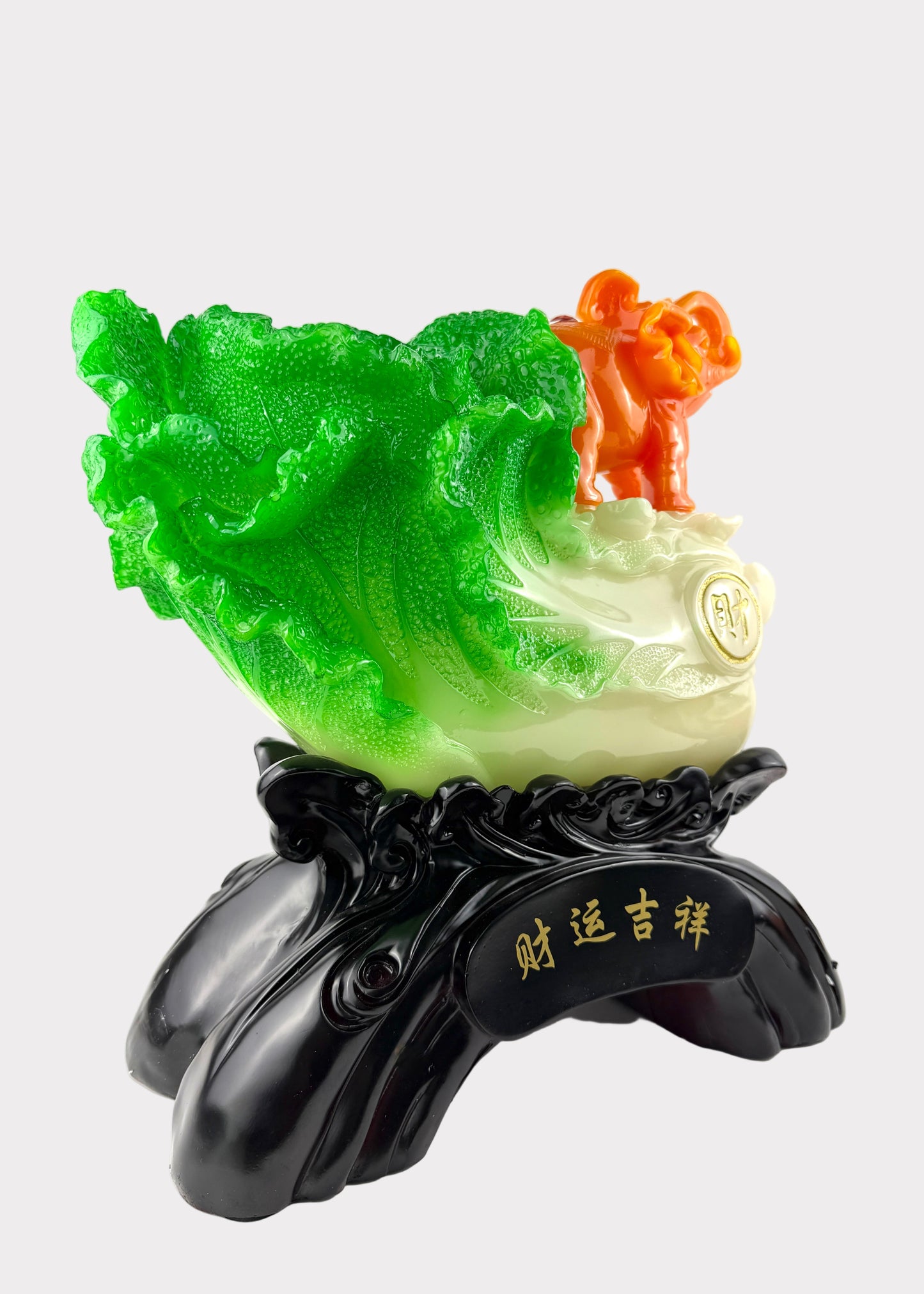 Jadeite Cabbage with Elephant – Prosperity & Auspicious Décor