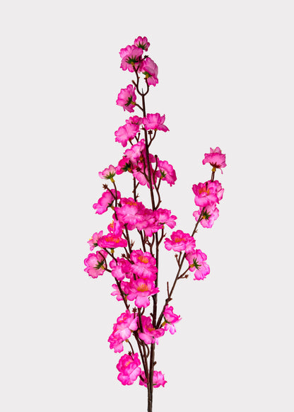 Artificial Peach Blossom Branch – Bendable Metal Stem