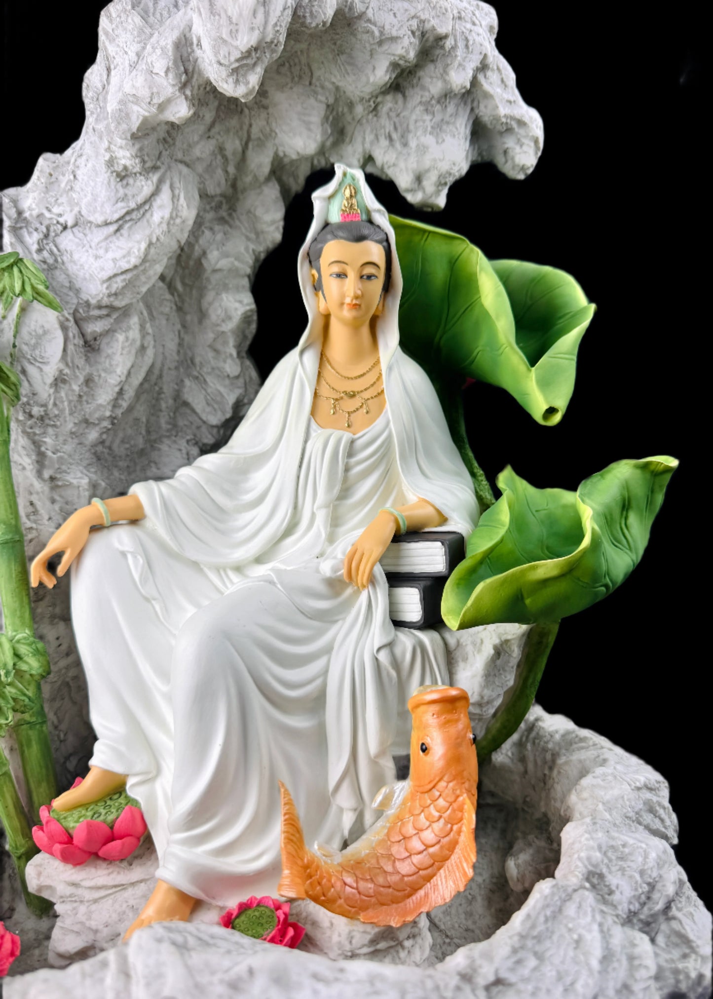 Colored Guan Yin Fountain