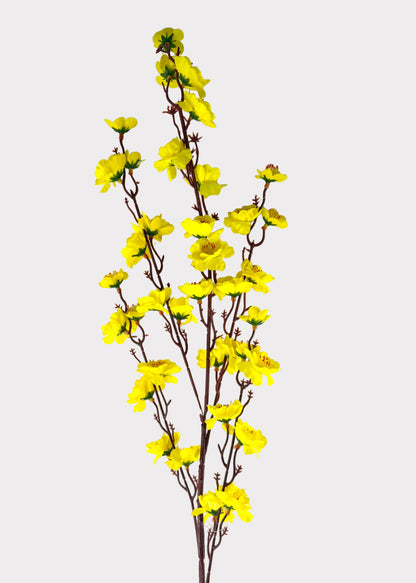 Artificial Peach Blossom Branch – Bendable Metal Stem