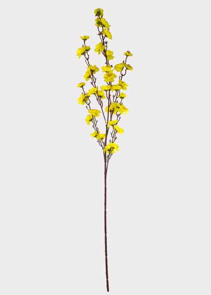 Artificial Peach Blossom Branch – Bendable Metal Stem