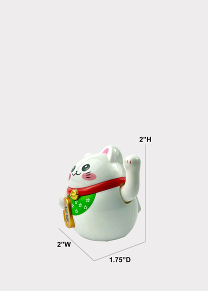 Solar Powered Lucky Waving Cat - Maneki Neko Fortune Cat (4 Colors)