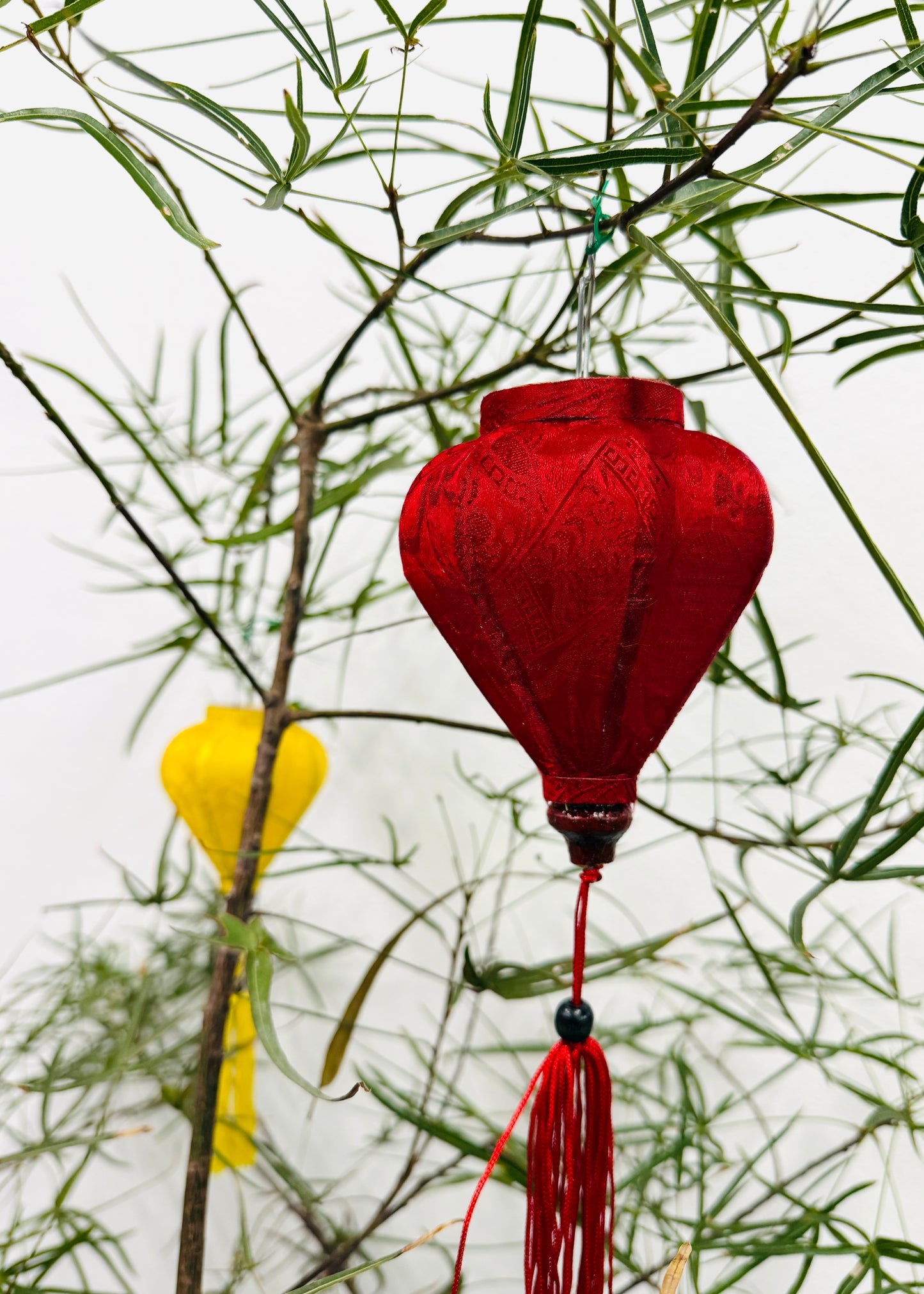 Silk Lantern Ornaments –  Bamboo & Silk Décor