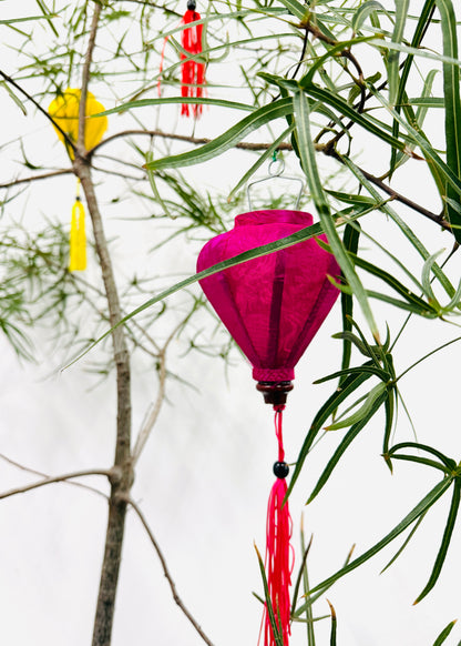 Silk Lantern Ornaments –  Bamboo & Silk Décor