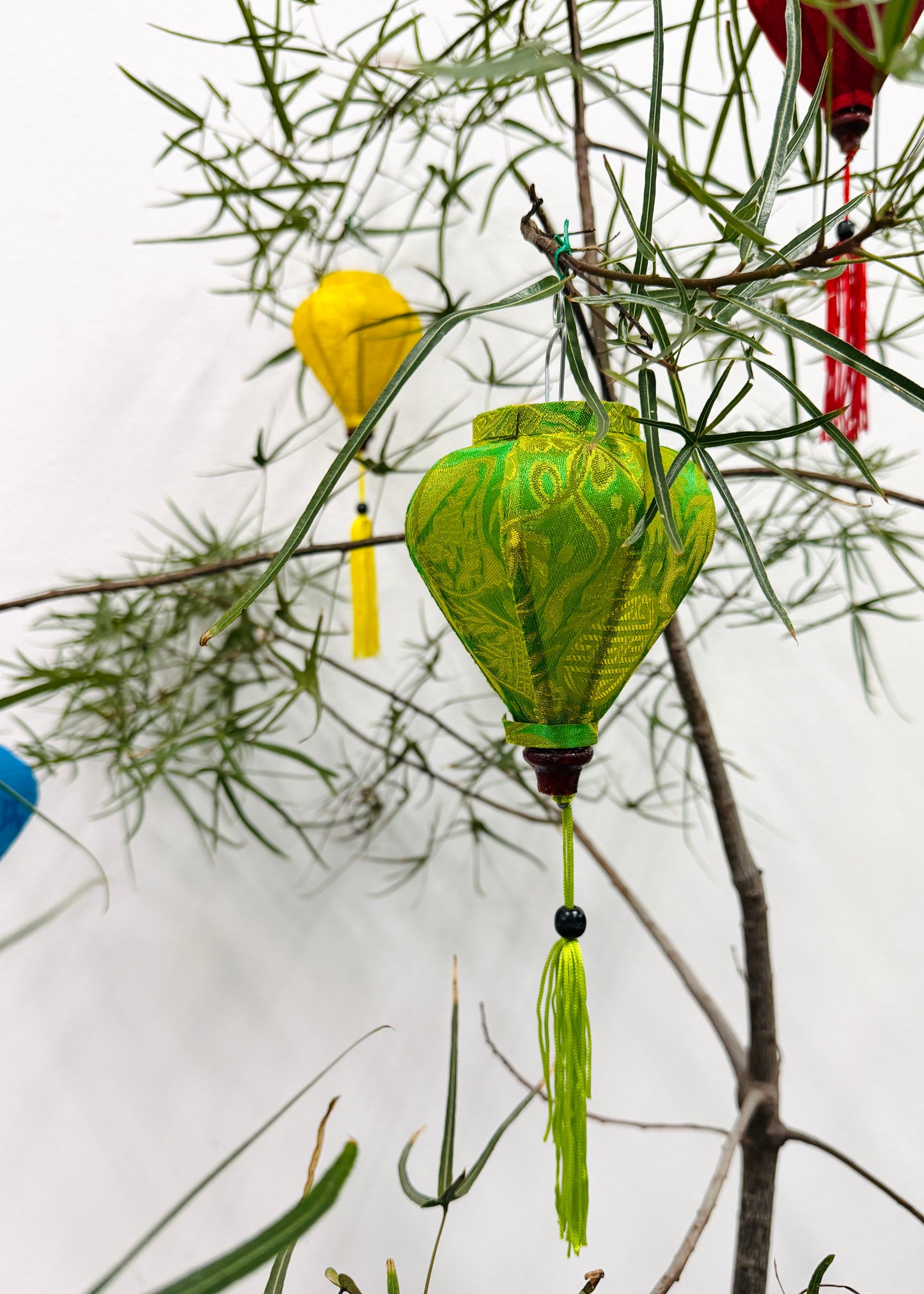 Silk Lantern Ornaments –  Bamboo & Silk Décor