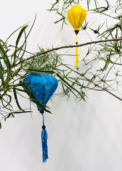 Silk Lantern Ornaments –  Bamboo & Silk Décor