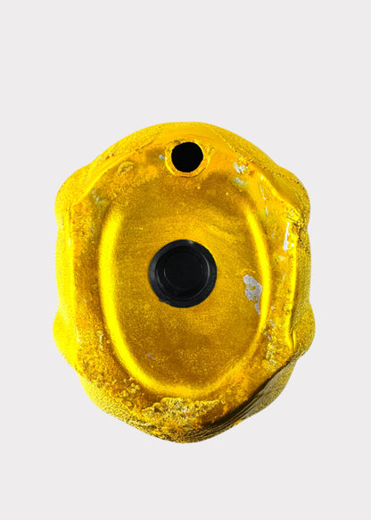 Golden Piggy Bank Head - Prosperity and Wealth - Ceramic