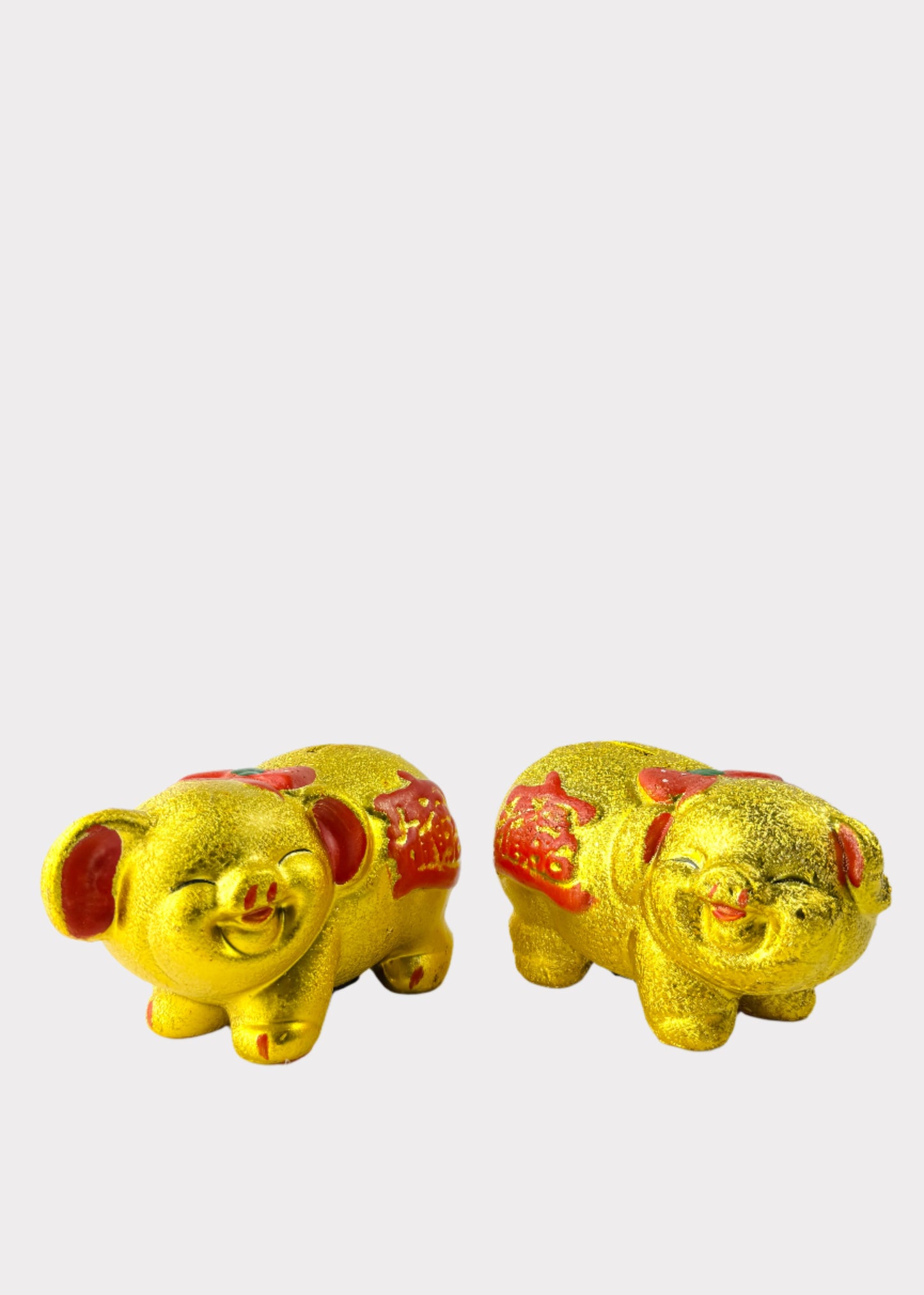 Golden Piggy Duo - Ceramic