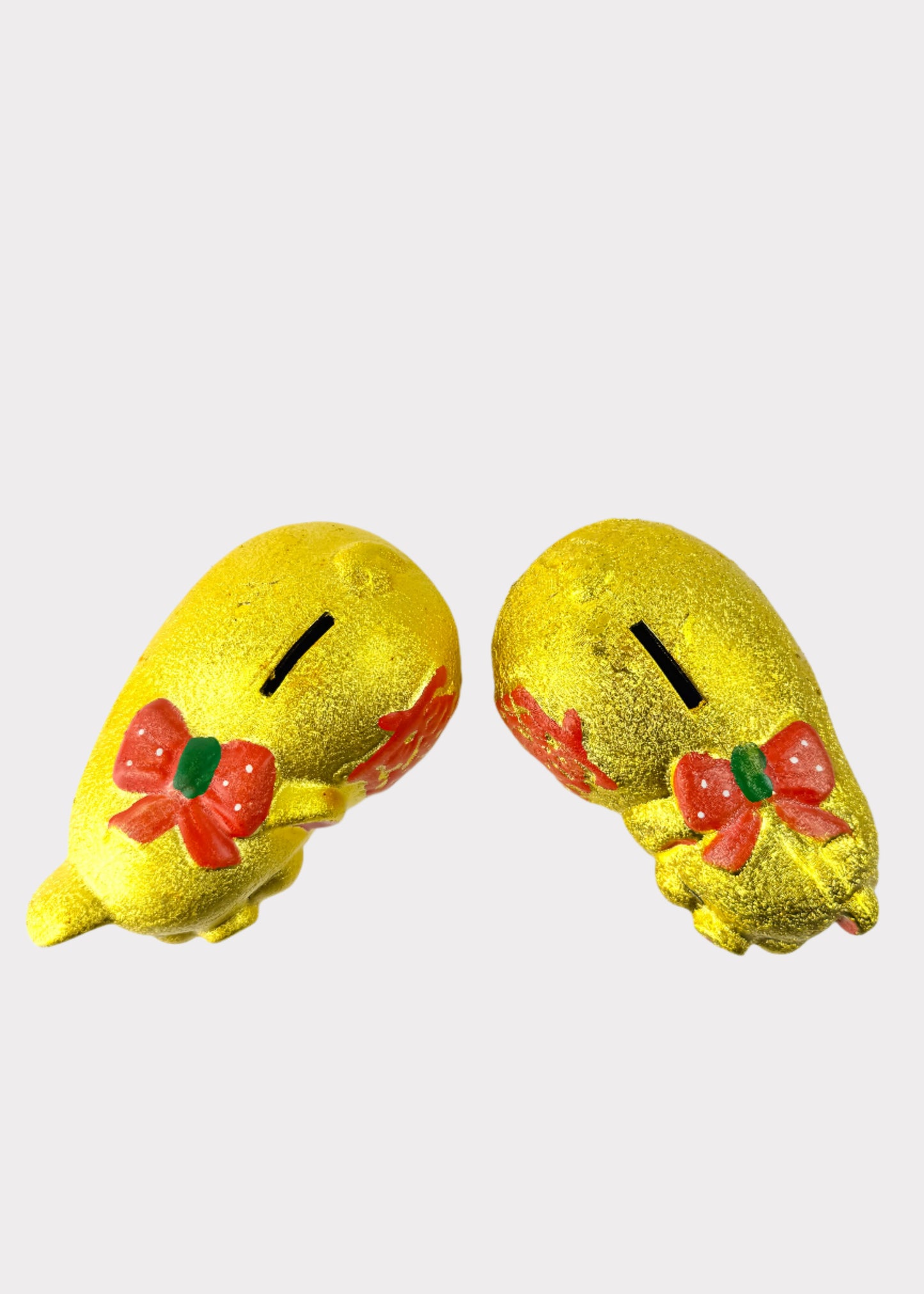 Golden Piggy Duo - Ceramic