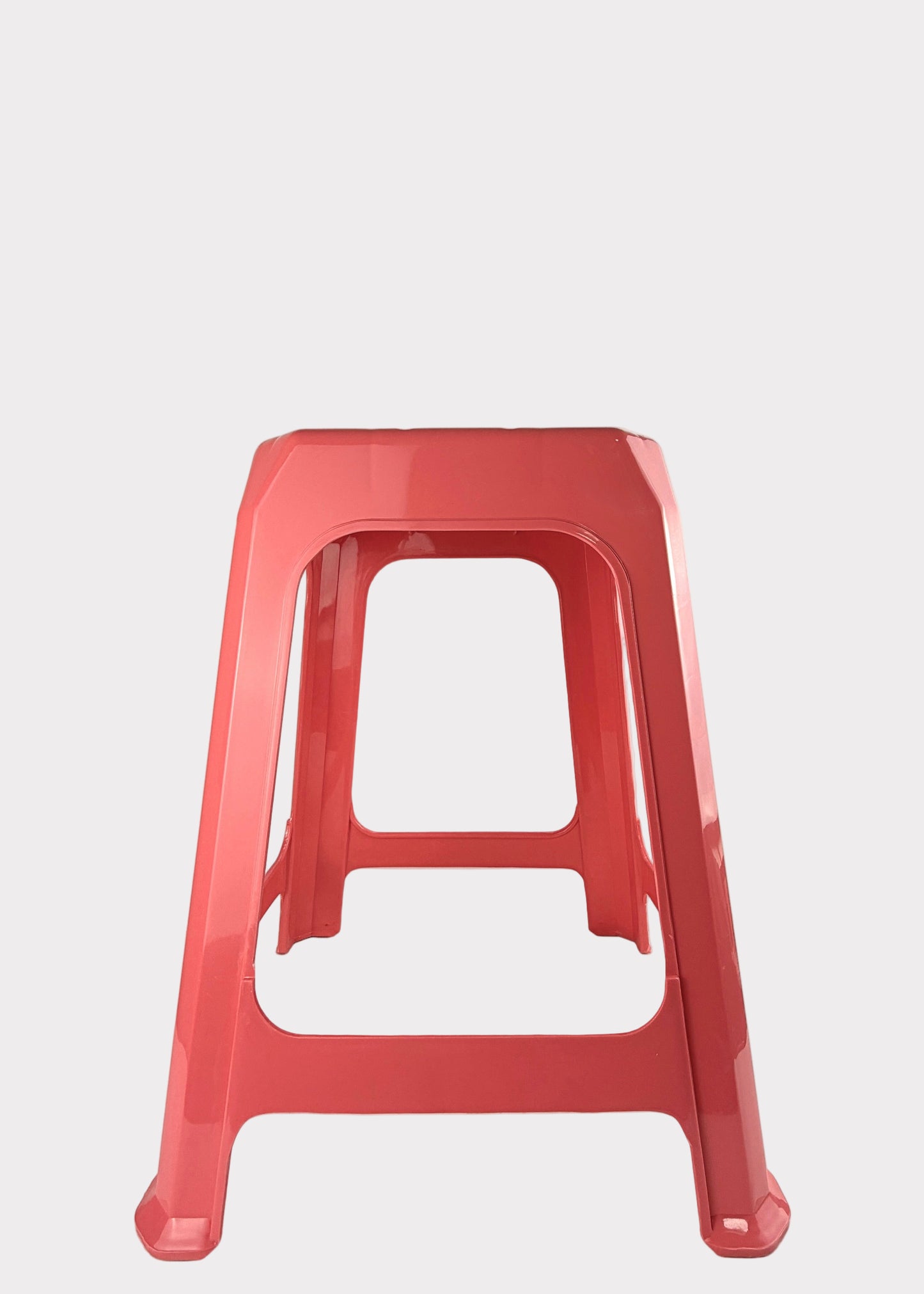 Stackable Plastic Stool – Durable 18” Height - Multiple Colors