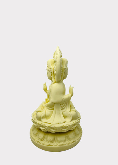 Double Sided Guan Yin with Halo - Resin Statue