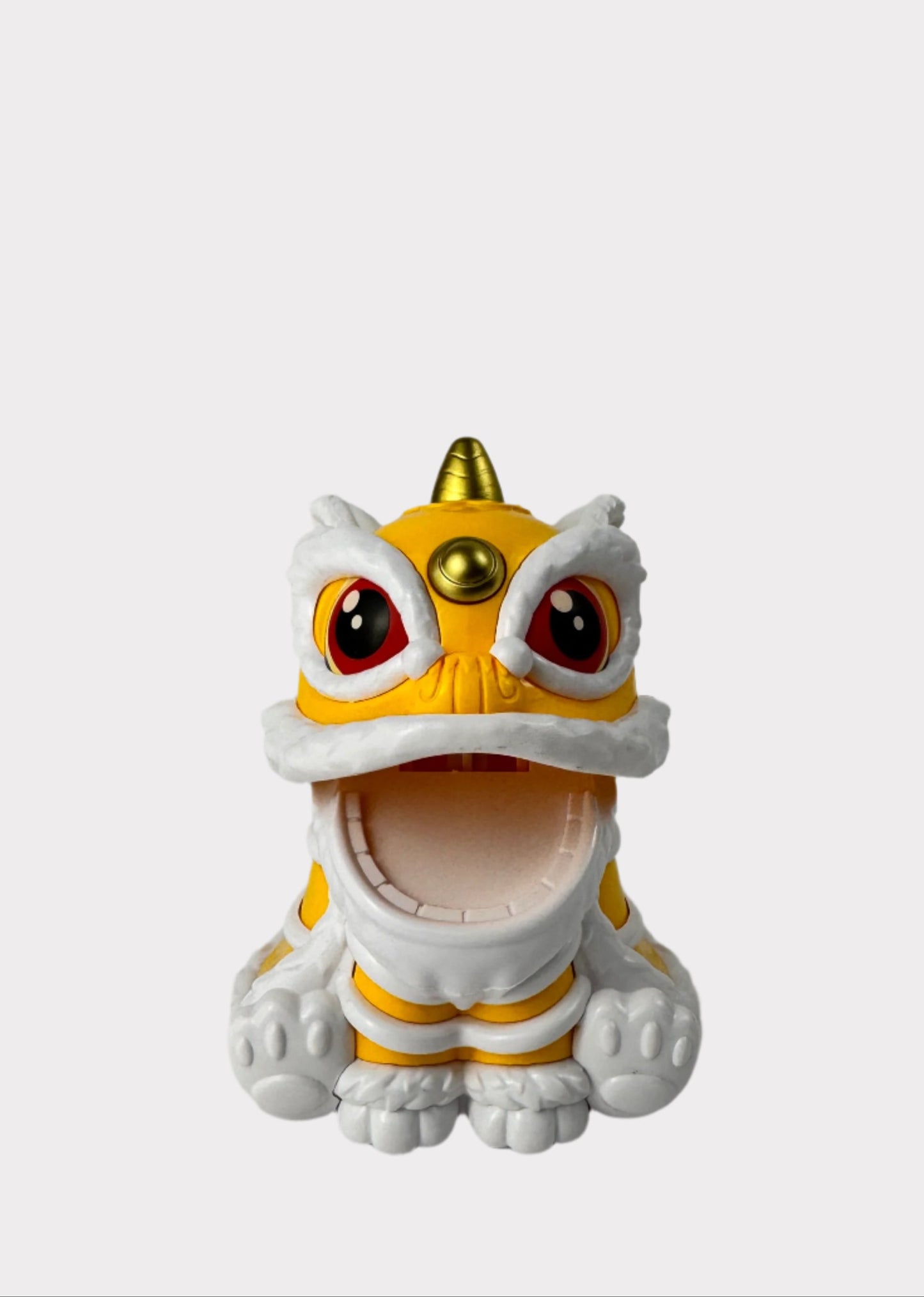 Solar Powered Lion Dragon - Yellow