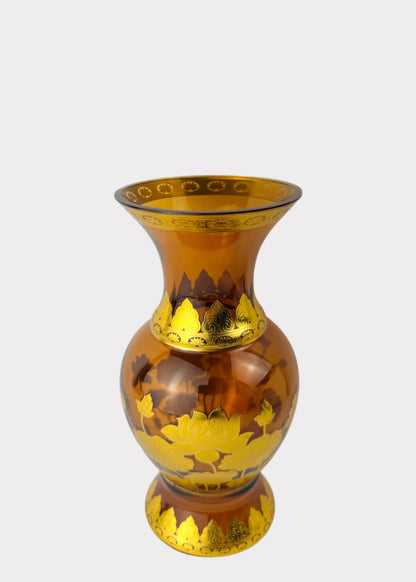 Amber Lotus Altar Vase - Crystal