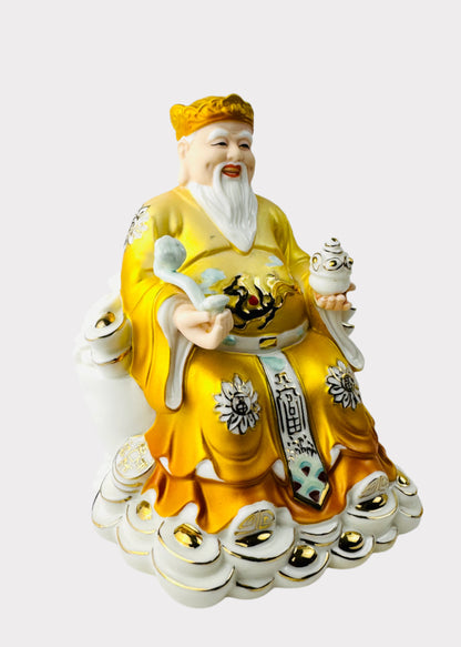 Gold Ombre Land and Prosperity Gods - Porcelain